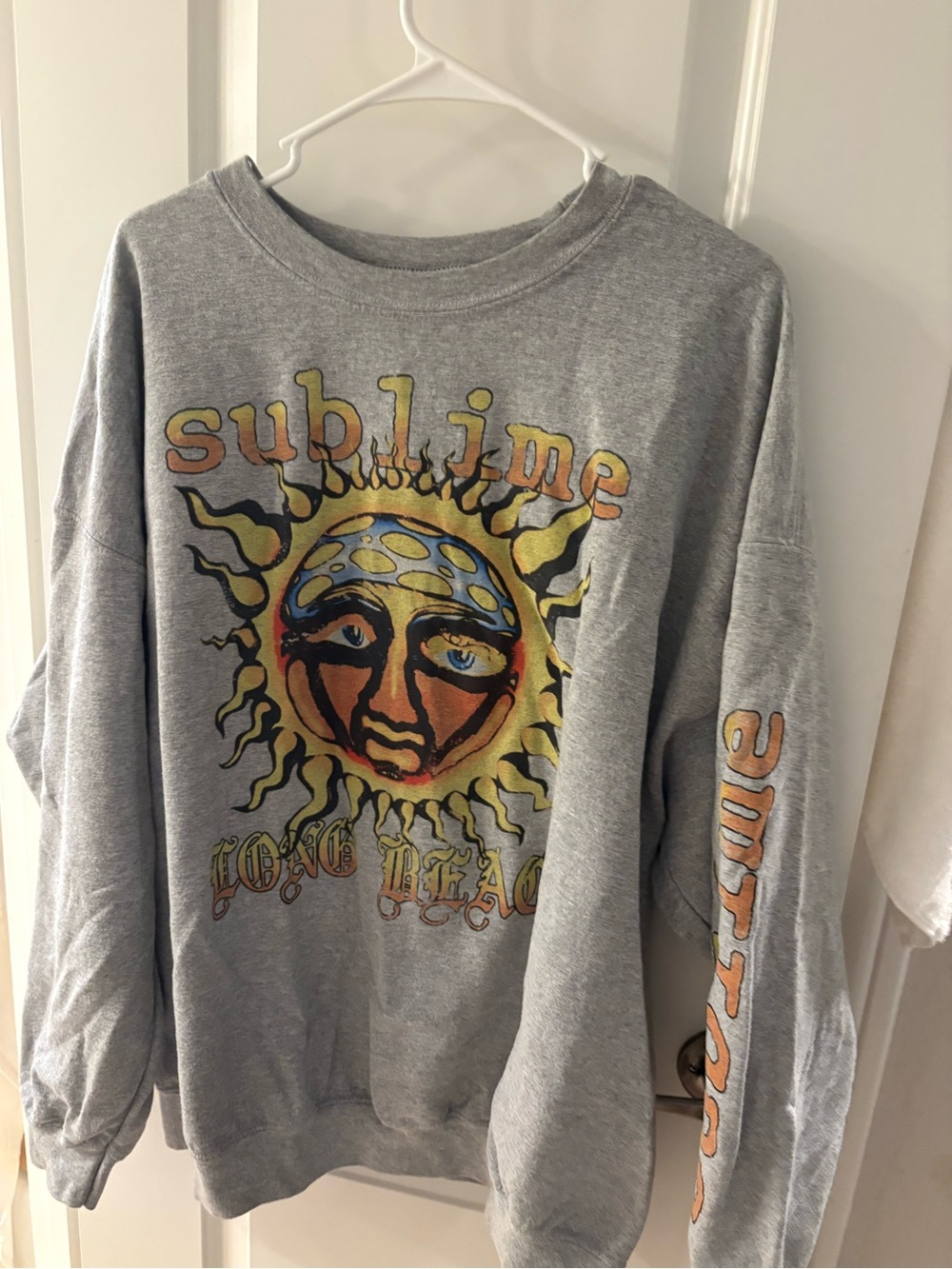 Sublime Long Beach Graphic Sweatshirt - Grey